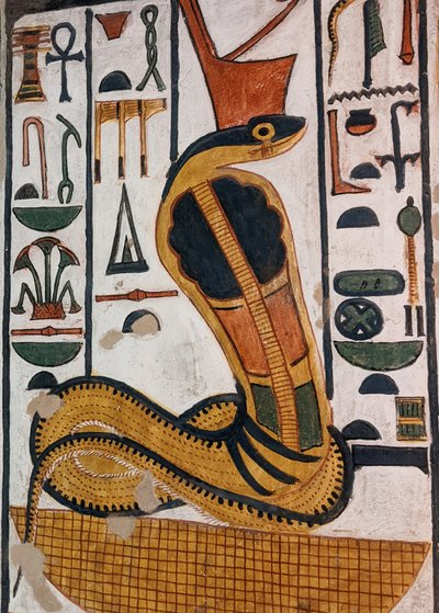 Graf van Nefertari / Egyptische godin Wadjet door Egyptian 19th Dynasty