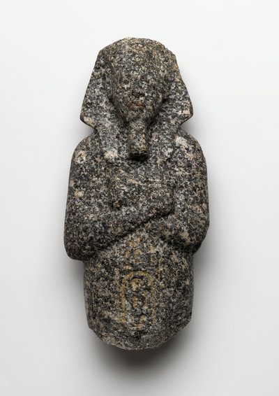Ushabti-figuur van Amenophis IV (Akhenaten) (c.1364-1347 v.Chr.) uit El Amarna, Nieuwe Koninkrijk door Egyptian 19th Dynasty