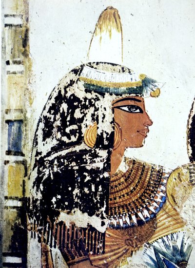 Egyptische grafmuurschildering door Egyptian Egyptian