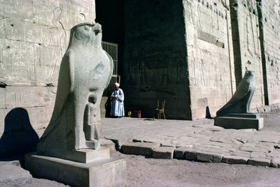 Ingang van de Tempel van Horus door Egyptian Ptolemaic Period