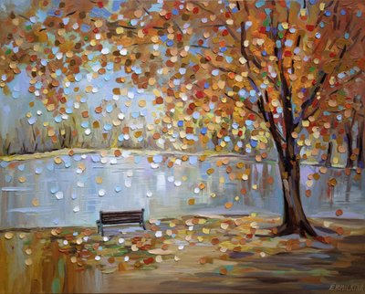 Herfstbankje door Ekaterina Ermilkina