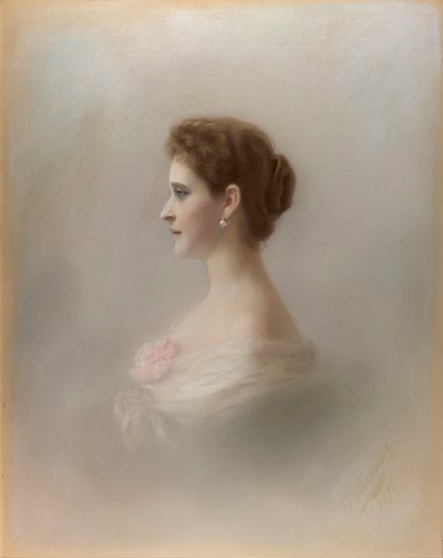 Portret van groothertogin Elizaveta Fjodorovna, prinses Elizabeth van Hessen en bij de Rijn, 1896 door Ekaterina Ieronimovna Viskovatova