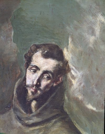 San Bernardino da Siena door El (1541 1614) Greco