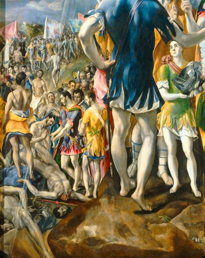 Het legioen van Thebanen door El (1541-1614) Greco