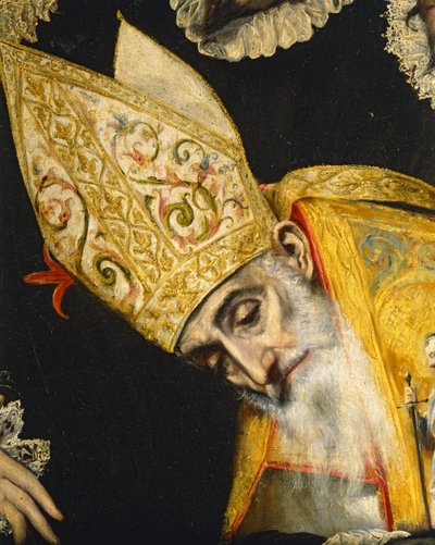 De begrafenis van de graaf van Orgaz door El (1541-1614) Greco
