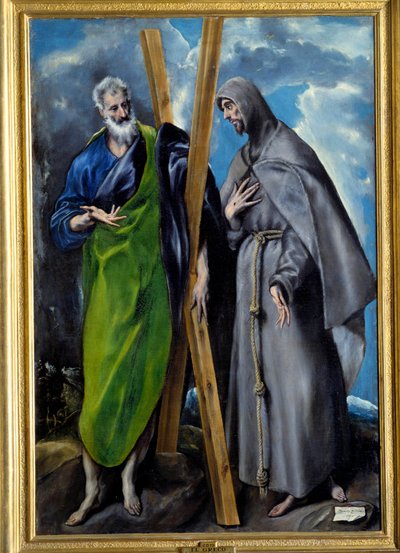 Portret van Sint Andreas en Sint Franciscus van Assisi door El Greco