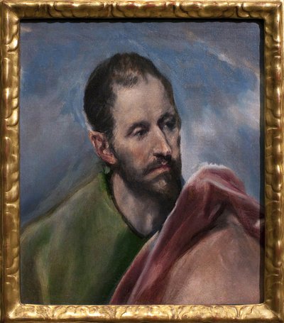 Studie voor een mannenhoofd. Sint Jacobus de Mindere door El Greco