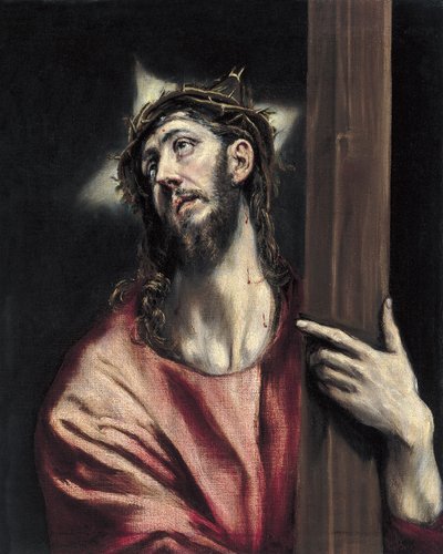 Christus met het kruis door El Greco
