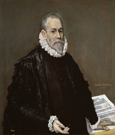 Portret van dokter Rodrigo de la Fuente (El Médico) door El Greco