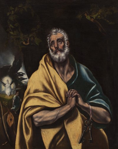 Spaans:  Las lágrimas de San Pedro De tranen van Sint Pieter door El Greco