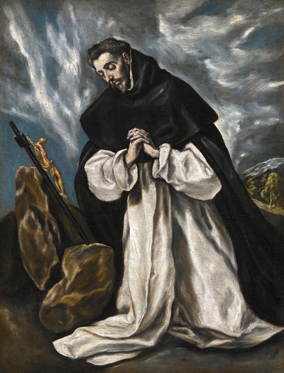 St Dominicus in gebed door El Greco