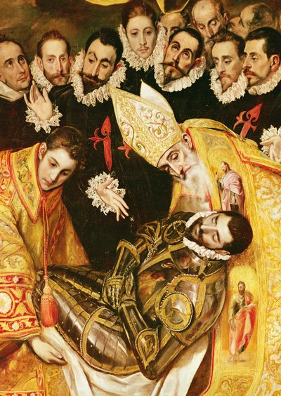 De begrafenis van graaf Orgaz (detail) door El Greco