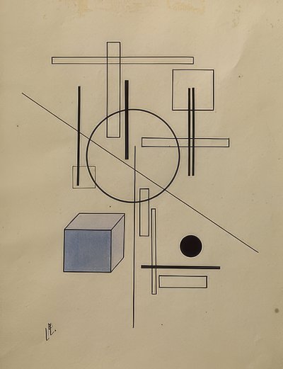 Compositie door Eliezer Markowich Lissitzky