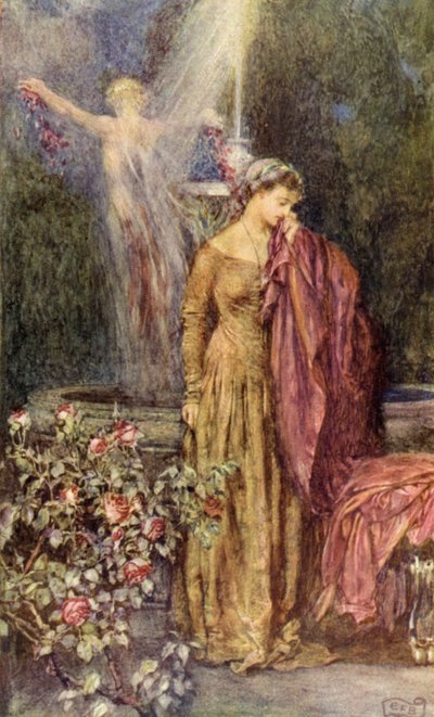 "Maar wie kan een droom voor waarheid aannemen?" door Eleanor Fortescue Brickdale
