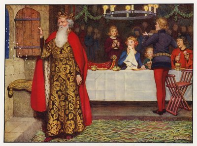Kerstliederen: Goede koning Wenceslas door Eleanor Fortescue Brickdale