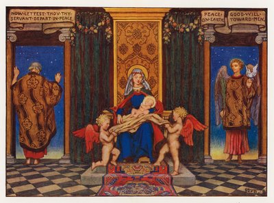 Kerstliederen: Vrede op Aarde door Eleanor Fortescue Brickdale