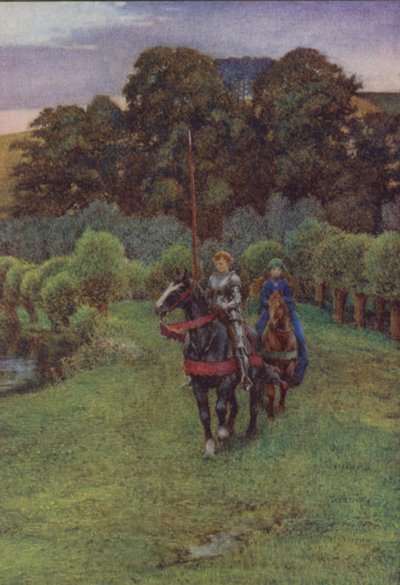 Illustratie voor Idylls Of The King door Alfred Lord Tennyson door Eleanor Fortescue Brickdale