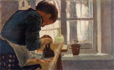 De wasvrouw door Elena Dmitrievna Polenova