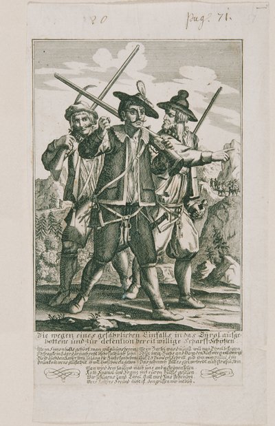De Tiroler Defensie van het Jaar 1703: Scherpschutters door Elias Baeck