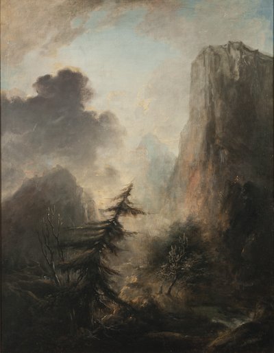 Landschap met Sparren, ca. 1780 door Elias Martin