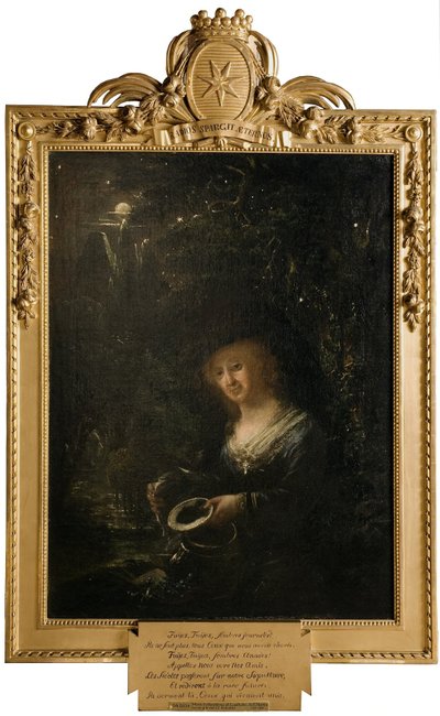 Maria Gyllenstierna von Lundholm (1716-1783), Baronin, verheiratet mit dem Ratsherrn Baron Esbjörn Kristian Reuterholm door Elias Martin