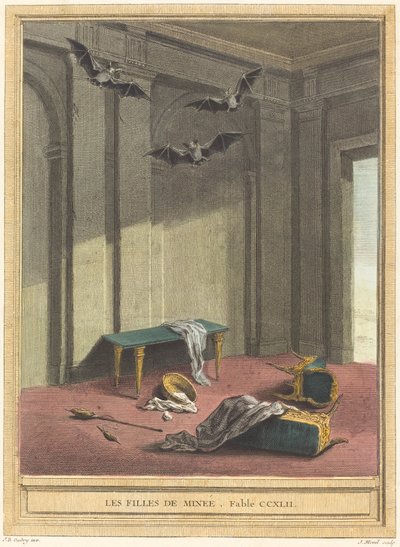 De dochters van Minee door Elie du Mesnil after Jean Baptiste Oudry