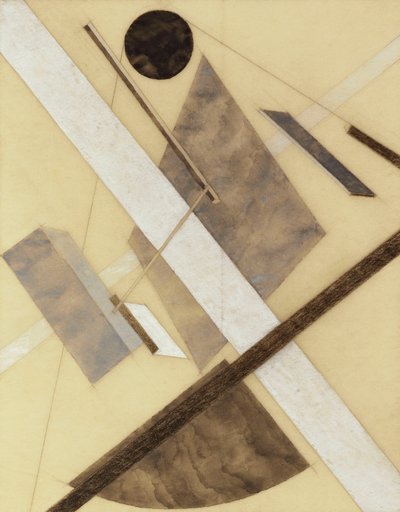 Proun: Pad van Energie en Dynamische Stromen, c.1920 door Eliezer Markowich Lissitzky