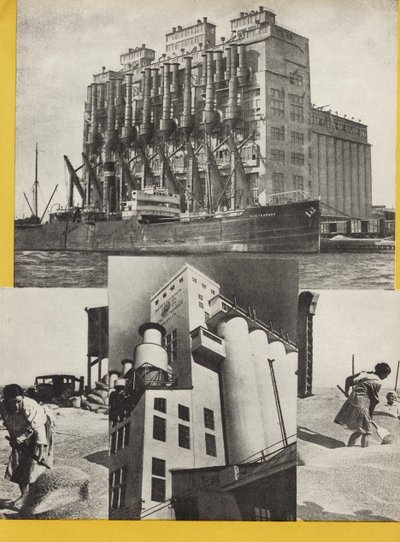 Illustratie uit USSR bouwt socialisme, 1933 door Eliezer Markowich Lissitzky