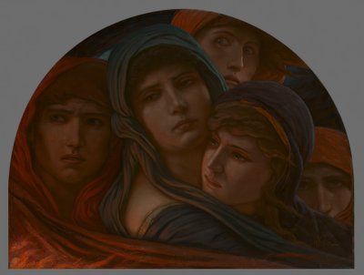 Een blik in de hel of angst door Elihu Vedder