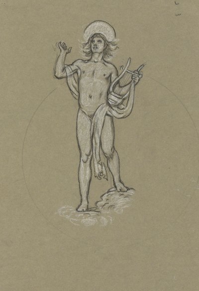 Studie voor Apollo door Elihu Vedder