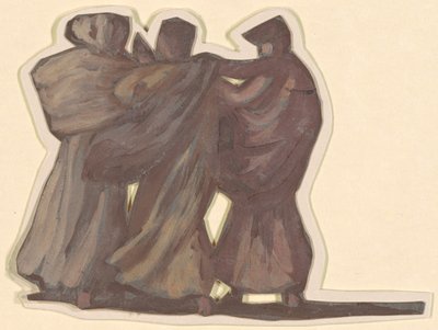 Studie voor Griekse Meisjes die Baden, c. 1872 door Elihu Vedder
