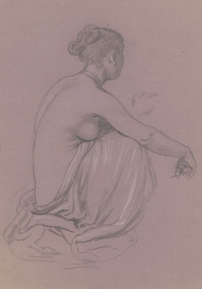 Studie voor Griekse Meisjes die Baden, c. 1872 door Elihu Vedder