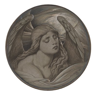 Studie van "Ziel in gevangenschap" door Elihu Vedder