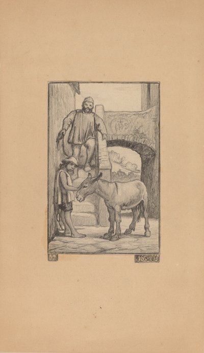 De zoon en de ezel door Elihu Vedder