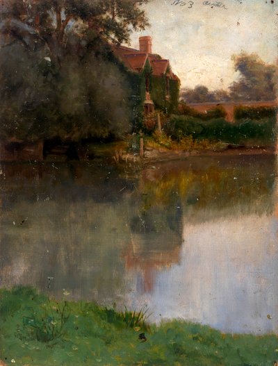 Rand van een stroom door Eliphalet Fraser Andrews