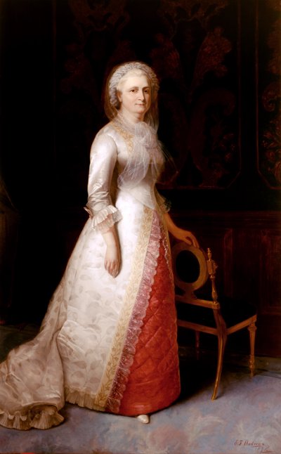 Martha Dandridge Custis Washington (Mrs. George Washington) door Eliphalet Frazer Andrews