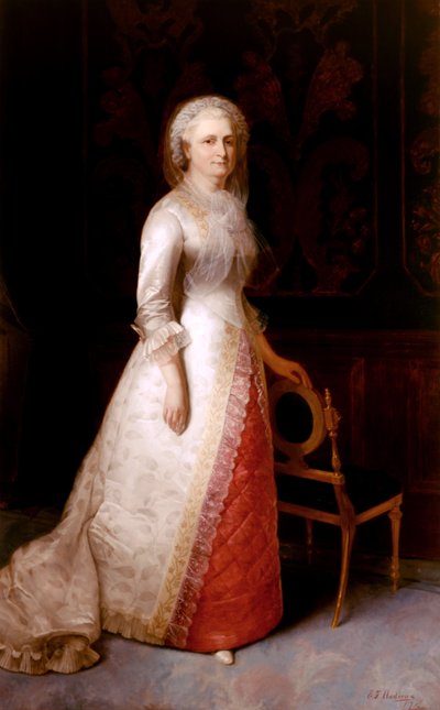 Martha Dandridge Custis Washington (Mrs. George Washington) door Eliphalet Frazer Andrews