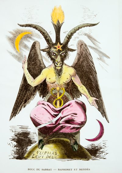 Baphomet en Mendes door Eliphas (1810-1875) Levi