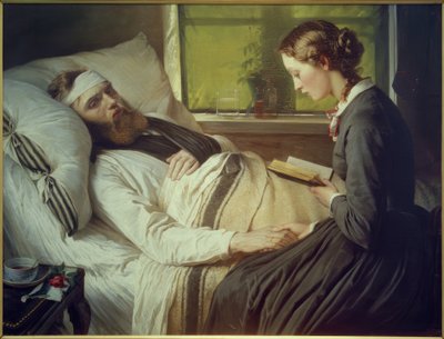 E. Jerichau-Baumann, De gewonde soldaat door Elisabeth Jerichau Baumann