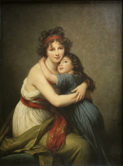 Elisabeth Louise Vigée-Lebrun, Madame Vigée-Lebrun en haar dochter door Élisabeth Louise Vigée Le Brun