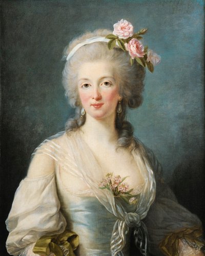 Vermoedelijk portret van Jeanne de Valois-Saint-Rémy door Élisabeth Louise Vigée Le Brun