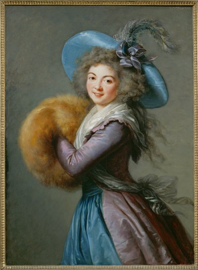Mme Mole-Raymond (schilderij op hout) door Elisabeth Louise Vigee-Lebrun