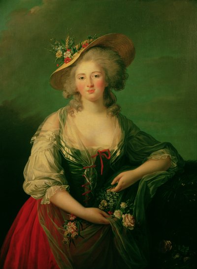 Elisabeth van Frankrijk (1764-94) genaamd Madame Elizabeth, c.1782 door Elisabeth Louise Vigee Lebrun