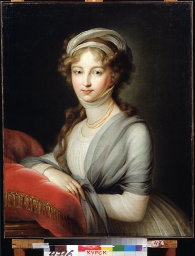 Portret van keizerin Elisabeth Alexejevna, prinses Louise van Baden door Elisabeth Louise Vigee Lebrun