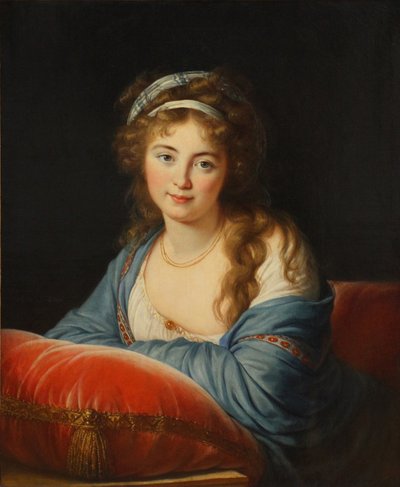 Portret van gravin Yekaterina Skavronskaya, née von Engelhardt 1761-1829, 1796 door Elisabeth Louise Vigee Lebrun