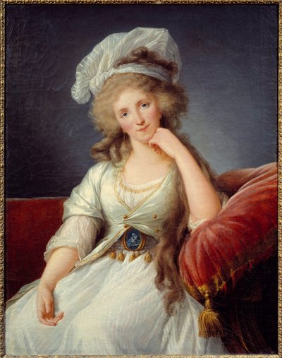 Portret van de hertogin van Orleans, Louise de Bourbon Penthievre (1753-1821) door Elisabeth Louise Vigee Lebrun