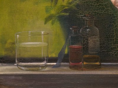 Een gewonde Deense soldaat, detail door Elisabeth Maria Anna Jerichau-Baumann