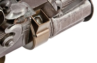 28-kaliber Collier patent vijf-schots handgedraaide vuursteenrevolver geweer van militair type, ca. 1819-20 door Elisha Haydon Collier