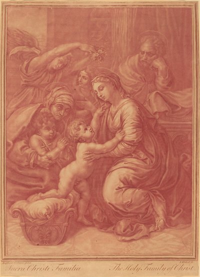 De Heilige Familie van Christus door Elisha Kirkall