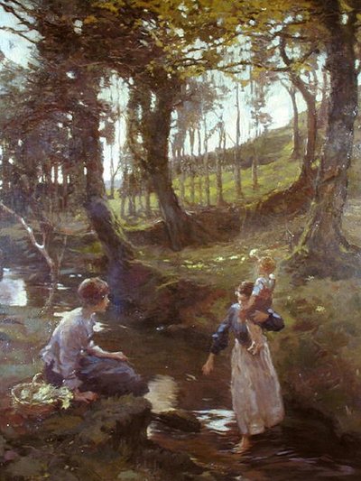 Het sleutelbloem bos door Elizabeth Adela Stanhope Forbes